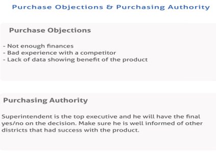 k-12 purchasing objections, objections in purchasing decision