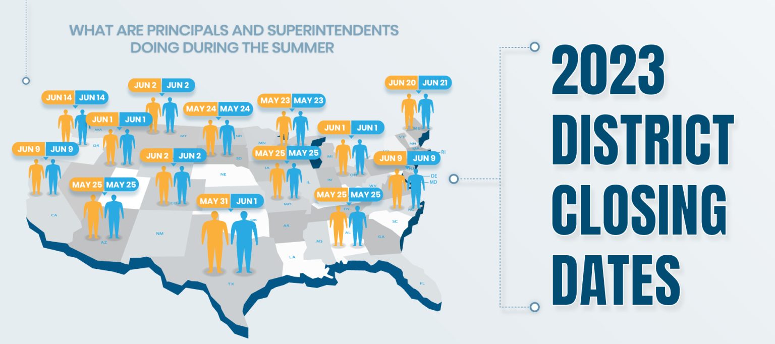 2023 School District Closing Dates MAP